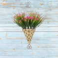 thumbnail image 4 of YSNOOWE Flor Artificial Colgante Rosa En Cesta Decorativa Para Pared Y Jardín Resistente A Exteriores, 4 of 8