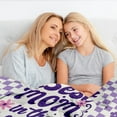 thumbnail image 3 of 50th Birthday Gifts for Her, Purple Birthday Blanket, 50th Birthday Gifts for Women, 50 Year Old Gifts for Women, Best Gifts 50th Birthday Throw Blanket Purple 60"×50", 3 of 5