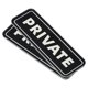 thumbnail image 1 of Uxcell Señal Privada para Puerta 6"x2" Etiqueta Adhesiva de Privacidad Instalación Fácil Negro 2 Paquete, 1 of 7