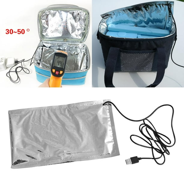Bolsa de alimentos con termostato USB, almohadilla térmica DIY, herramienta para exteriores, calentador de alimentos, calentador para botella