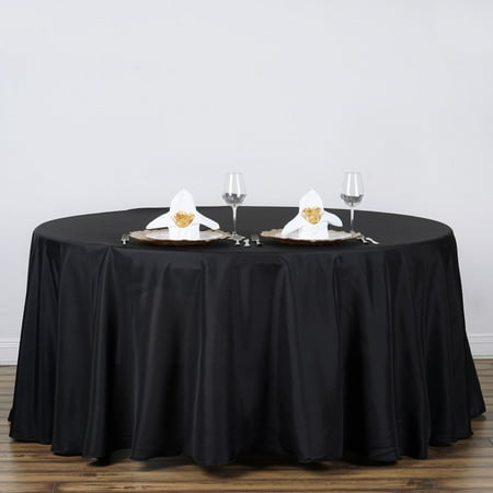 

BalsaCircle 10 Pieces 120 Black Round Polyester Tablecloths Linens Party Kitchen Dining Banquet