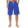 thumbnail image 1 of INSPIRE CHIC Men's Shorts Summer Drawstring Elastic Waist Solid Beach Board Swim Shorts 36 Navy Blue, 1 of 6