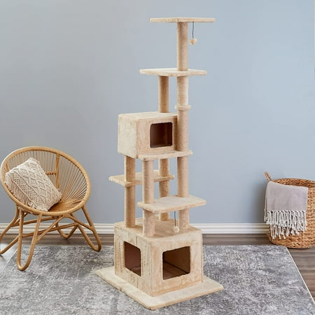 UPC: 0850016786517 | Two by Two Ponderosa Jumbo Cat Tree Tower and Playground
