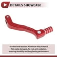 thumbnail image 4 of Folding Motorcycle Gear Shifter Lever for Kayo T2 Aluminum Alloy Pedal Shift Lever Arm Red Silver Tone, 4 of 6
