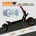 thumbnail image 2 of AJOOSOS X100 Electric Scooter for Adults, 5600W Dual Motor, 45 mph Fast Speed, 50 Miles Long Range, Foldable E Scooter, 2 of 8