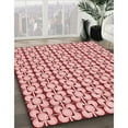 thumbnail image 3 of Ahgly Company Machine Washable Indoor Rectangle Transitional Grapefruit Red Area Rugs, 6' x 9', 3 of 7
