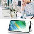 thumbnail image 2 of Allytechgroup Wallet Case for Samsung Galaxy S23 FE, RFID Blocking Crossbody Shoulder Strap Hand Wrist Cards Holder Ring Stand Bumper Drop Protection Phone Case for Girls Women, White, 2 of 9