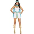 thumbnail image 1 of Lingerie Elegant Moments EM-9138 Queen of the Nile 5 pc costume White/Turquoise / XL, 1 of 2