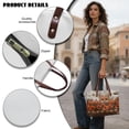 thumbnail image 5 of ZUXONGSY Fox Pansy Bee Print Tote Bag for Women Large Capacity Top Handle Bag Waterproof Satchel Handbags with Zipper for Shopping Work, 5 of 6