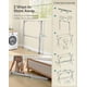 thumbnail image 5 of SONGMICS Tendedero, Secador de Pie, 133-200 cm Extensible, Plegable, Independiente, para Uso en Interiores y Exteriores, Gris Paloma, 5 of 6