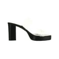 thumbnail image 3 of Schutz Womens Ariella Transparent Block Heel Platform Sandals, 3 of 5