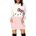 thumbnail image 2 of Sudadera con capucha de diseño original de HELLO KITTY con estampado de anime, sudadera ajustada con dibujos animados, sudadera versátil, sudadera con capucha de moda, vestido para mujer y2k, 2 of 5