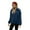 #046 Blue, variant on Felirenzacia Women's Blush Hoodie, Fuzzy Fleeced Quarter Zip Pullover Sweatshirt wih Drawstring Button Closure, S-2XL