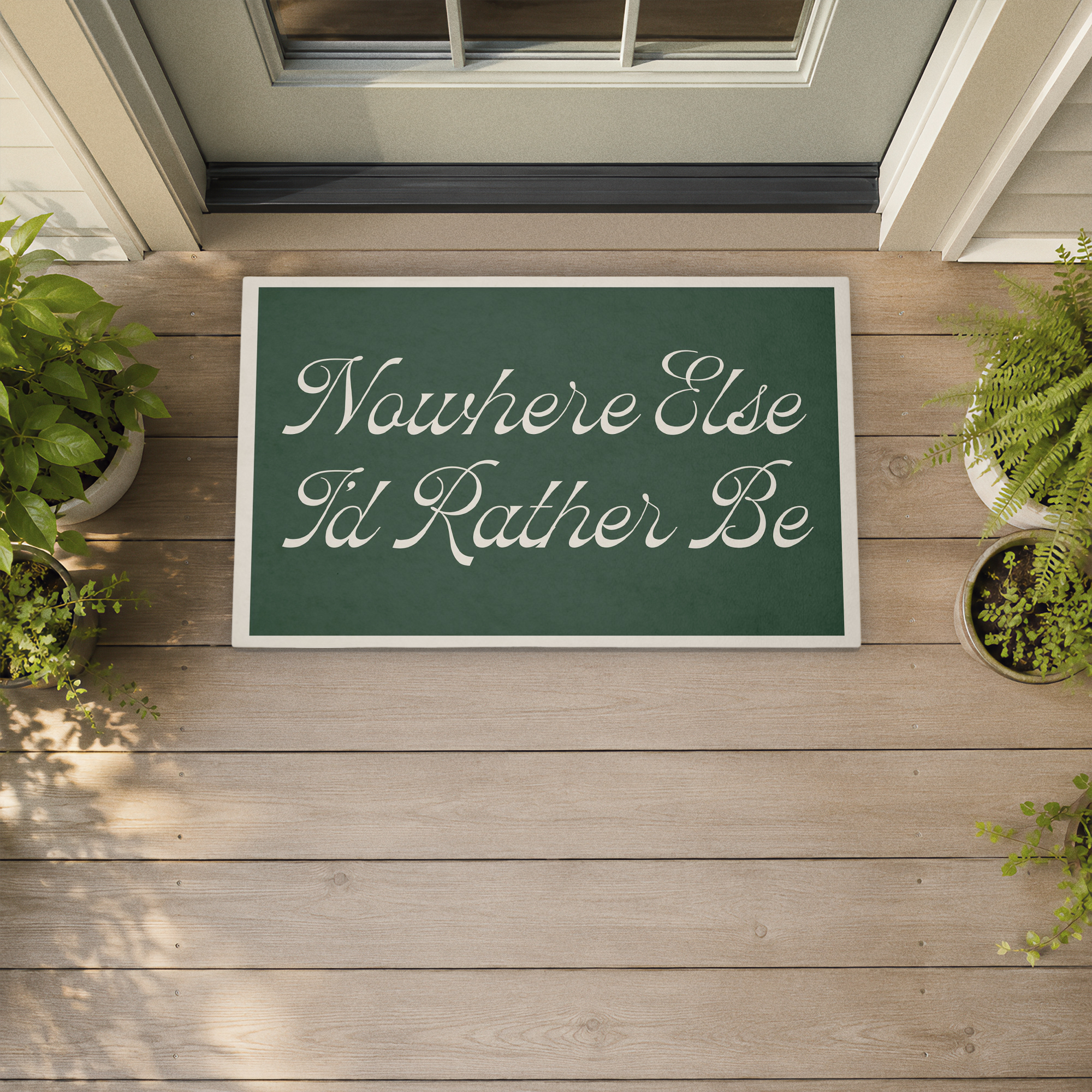 Stupell Industries Nowhere Else I'd Rather Be Printed Outdoor Door Floor Mat, design by Lil' Rue