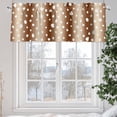 thumbnail image 6 of Deer Texture Valances for Windows Country Gradient Brown Deer Texture Animals Valance Curtains Rod Pocket Bathroom Small Window Treatments for Kitchen Living Room Bedroom, 42"x12", 6 of 7