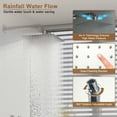 thumbnail image 2 of CASAINC Wall Mounted 1-Spray Thermostatic Dual Shower Heads 4-function Shower Faucet 1.8 GPM with Body Spray Bathroom Shower System in Chrome, 2 of 11