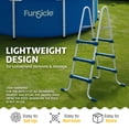 thumbnail image 4 of Funsicle 42" SureStep Pool Ladder, for Above Ground Swimming Pools, Blue & White, 4 of 10