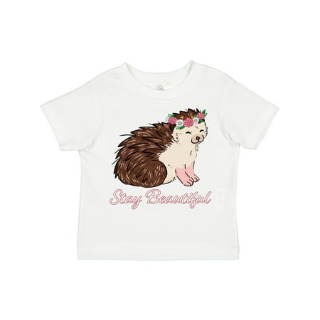 

Inktastic Stay Beautiful Flower Crown Hedgehog Gift Toddler Boy or Toddler Girl T-Shirt
