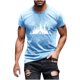 thumbnail image 5 of Hombres Pantalones Cortos de Manga Corta Impresa Casual Cuello Redondo Superior, Camisa de Moda para el Verano Y la Primavera, 5 of 8