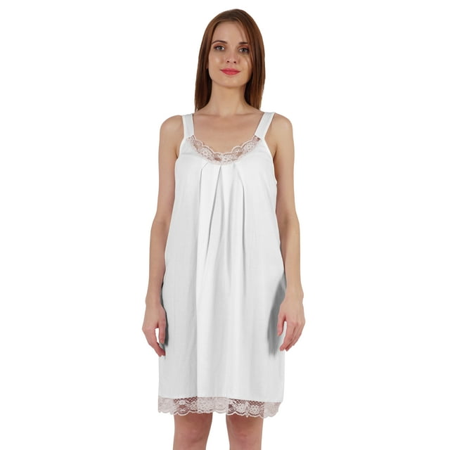 Inkmeso Lingerie Aguichant Chemise de Nuit pour Femmes Sans Manches en Dentelle Robe Tunique de Nuit