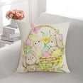 thumbnail image 4 of Bjutir Easter Bunny Pillow Cover Bedroom Sofa Headboard Pillow Cover Linen Pillow Cover, 4 of 5