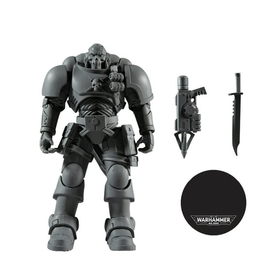 Warhammer 40k McFarlane Toys Space Marine Reiver with Grapnel Launcher Action Figure Set, 4 Pieces