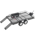 thumbnail image 1 of Kit De Remolque De Coche De Metal Trail, Soporte De Remolque Con 4 Neumáticos, Kit De Autoensamblaje Compatible Con Coche 1/10 RC, 1 of 7