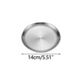 thumbnail image 4 of Tuvgenk Stainless Steel Dinner Platess Round Dinner Plates Silver Stackable Grilled Meat Plates, 4 of 5
