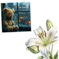 thumbnail image 5 of Heartfelt Teddy Bear Sympathy Card - I Am So Sorry - Teddy Bear Window Scene - Condolence Card For Friend Or Family$$Office, 5 of 5