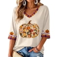 thumbnail image 2 of mgoYE Womens Halloween T Shirts Short Sleeve Casual T-Shirt Ladies Comfortable Printed Shirt Fall Fashion, 2 of 7