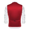 thumbnail image 5 of ETHAN Burgundy Mens Vest Casual for Formal Wear Traje De Vestir Para Hombre Vest for Men XS, 5 of 8