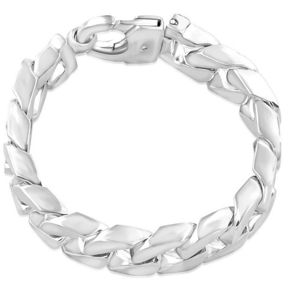 Pompeii Men's Cuban 14k Gold (208gram) or Platinum (335gram) 16.5mm Link Bracelet 9.5" (,)