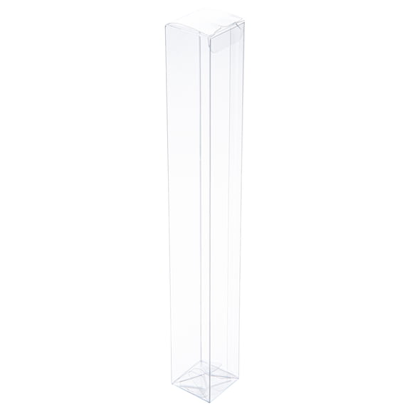 Restaurantware-Candy Box, Clear Gift Boxes for Wedding, Party and Baby Shower Favors - Tuck Top with Pop & Lock Bottom - 12"L x 1.5"W x 1.5"H - 100ct