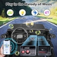 thumbnail image 4 of Farmdex 4WD 24V Ride on Cars with Remote Control, 2 XL Seaters, 9AH Electric Battery Powered Toys Car w/ 4 Wheels Spring Suspension, Bluetooth Music, LED Lights, 3 Speeds, Black, 4 of 10