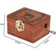 thumbnail image 2 of Caja de música de madera con manivela hecha a mano, tema musical retro, mini caja de música con manivela, 2 of 5
