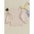 thumbnail image 4 of Big Sister Little Sister Matching Outfit Sweatshirt Romper Long Sleeve Pullover Shirt Tops Sibling Fall Clothes, 4 of 8