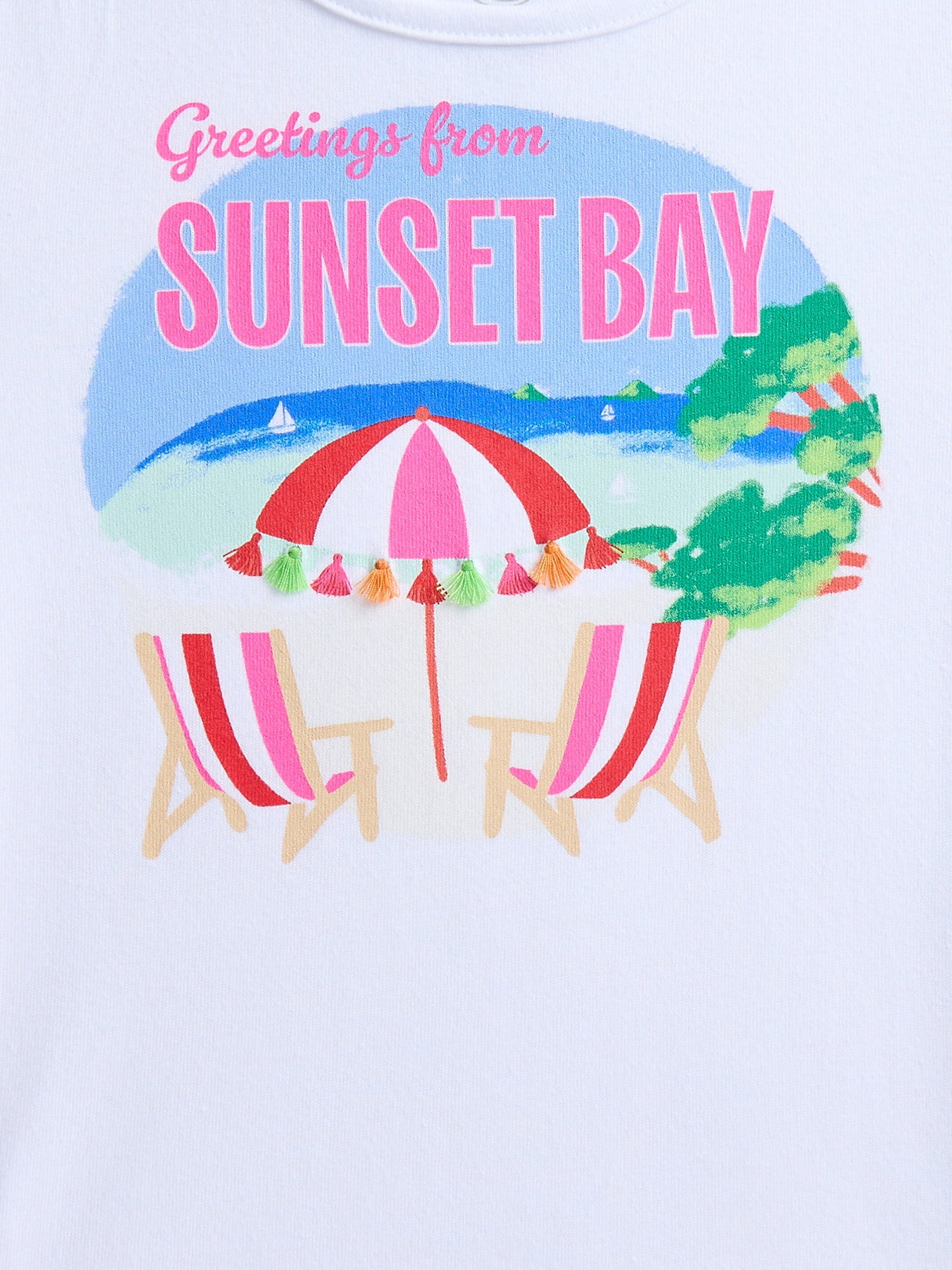Wonder Nation Girls Embellished Graphic Tee with Short Sleeves, Sizes 4-18 & Plus