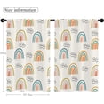 thumbnail image 5 of Cute Rainbow Kitchen Curtains Cartoon Boho Colorful Nursery Window Curtains Kids Small Short Curtain for Girls Bedroom Window Treatment Tiers Drapes Laundry Living Room 27.5x39 Inch, 5 of 6