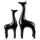 thumbnail image 2 of 2 estatuas de ciervo nórdico, artesanías de la suerte, esculturas de Feng Shui, figuras de animales Negro, 2 of 9