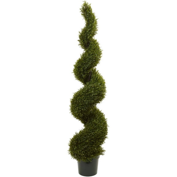 Nearly Natural 6' Rosemary Spiral Artificial Topiary Tree (Indoor/Outdoor)