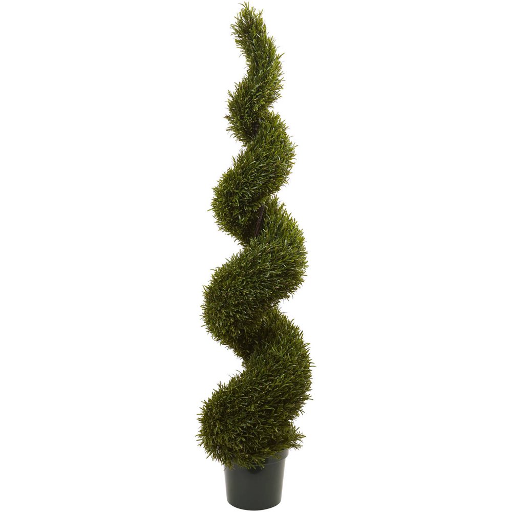 Nearly Natural 6ft. Artificial Rosemary Spiral Tree, Indoor/Outdoor