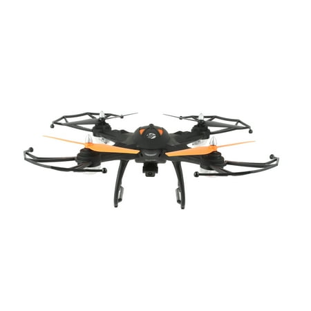 Vivitar 360 Skyview 2 GPS Aerial Camera Drone, 1000ft Range, Remote Control, Black