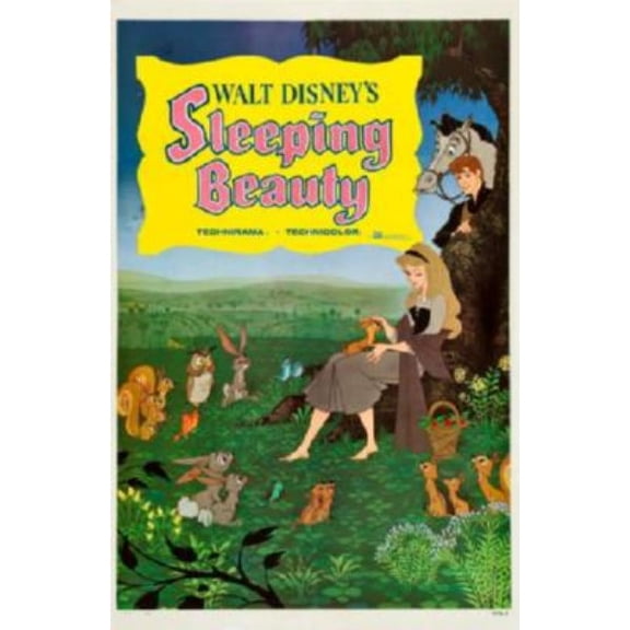 Sleeping Beauty Movie Poster 24Inx36In Art Poster 24x36 Multi-Color Square Adults Best Posters