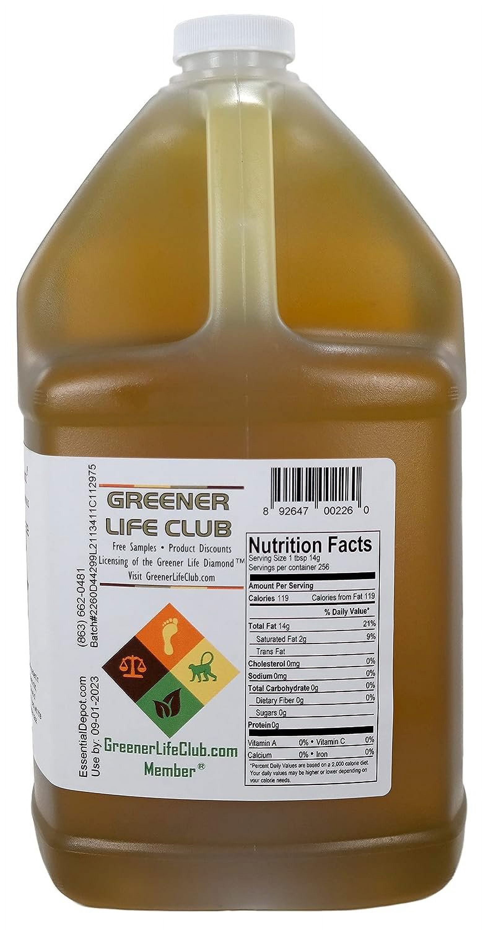 Olive Oil - Pomace Grade - Food Grade - 2 Gallons 256 oz - 2 x 1 Gallon Containers - safety sealed HDPE container with resealable cap