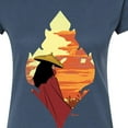 thumbnail image 3 of Raya and the Last Dragon - Raya Silhouette - Juniors Fitted Graphic T-Shirt, 3 of 5