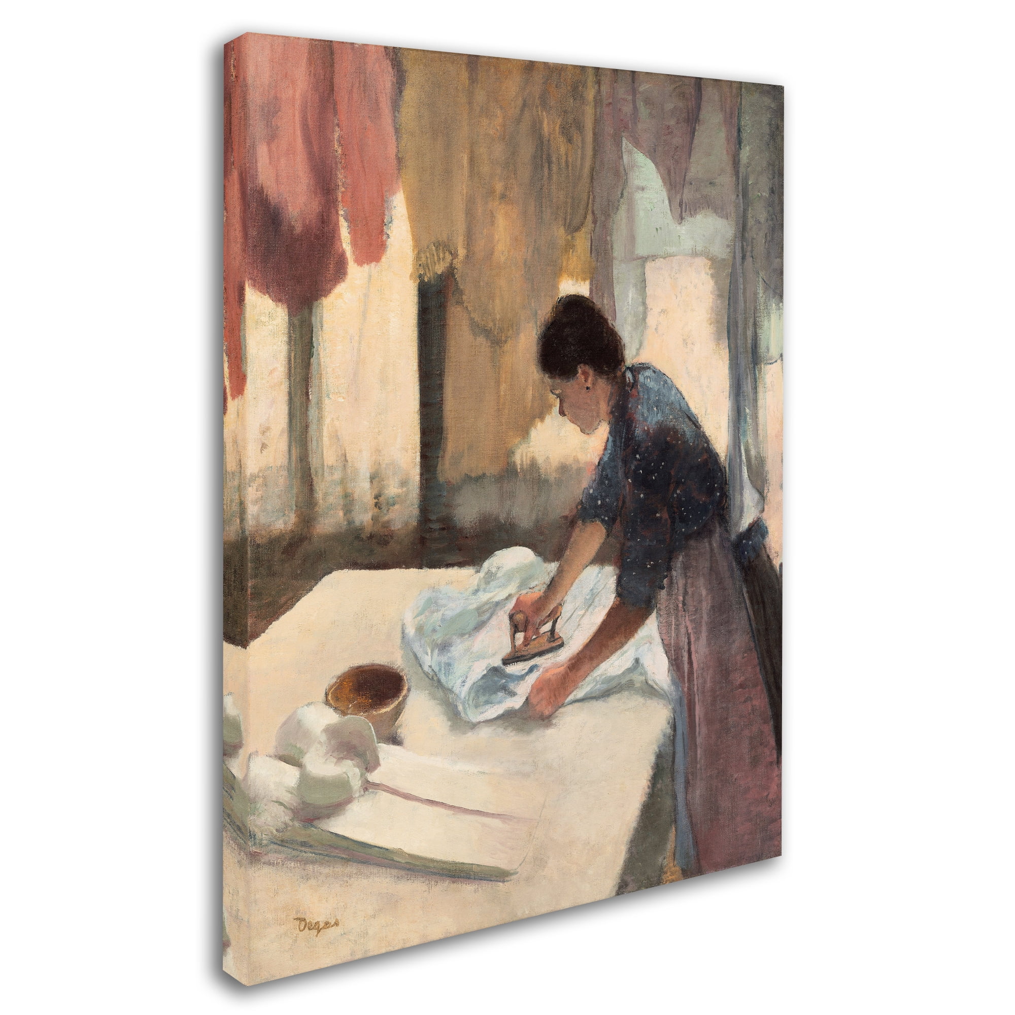 Trademark Fine Art 'Woman Ironing 1876-87' Canvas Art by Edgar Degas
