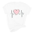 thumbnail image 5 of Miluxas Womens Valentine's Day Graphic Tees Short Sleeve Heart Printed Shirts Blouse Tops White 14(XXXL), 5 of 5