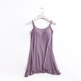 thumbnail image 6 of SDNall Sleeveless Nightgowns for Women Suspenders Pajama Home Dress Short Pajama Dress with Chest Pad Summer&nbsp;Pajamas for Women (Purple Sizes:M-2XL), 6 of 9