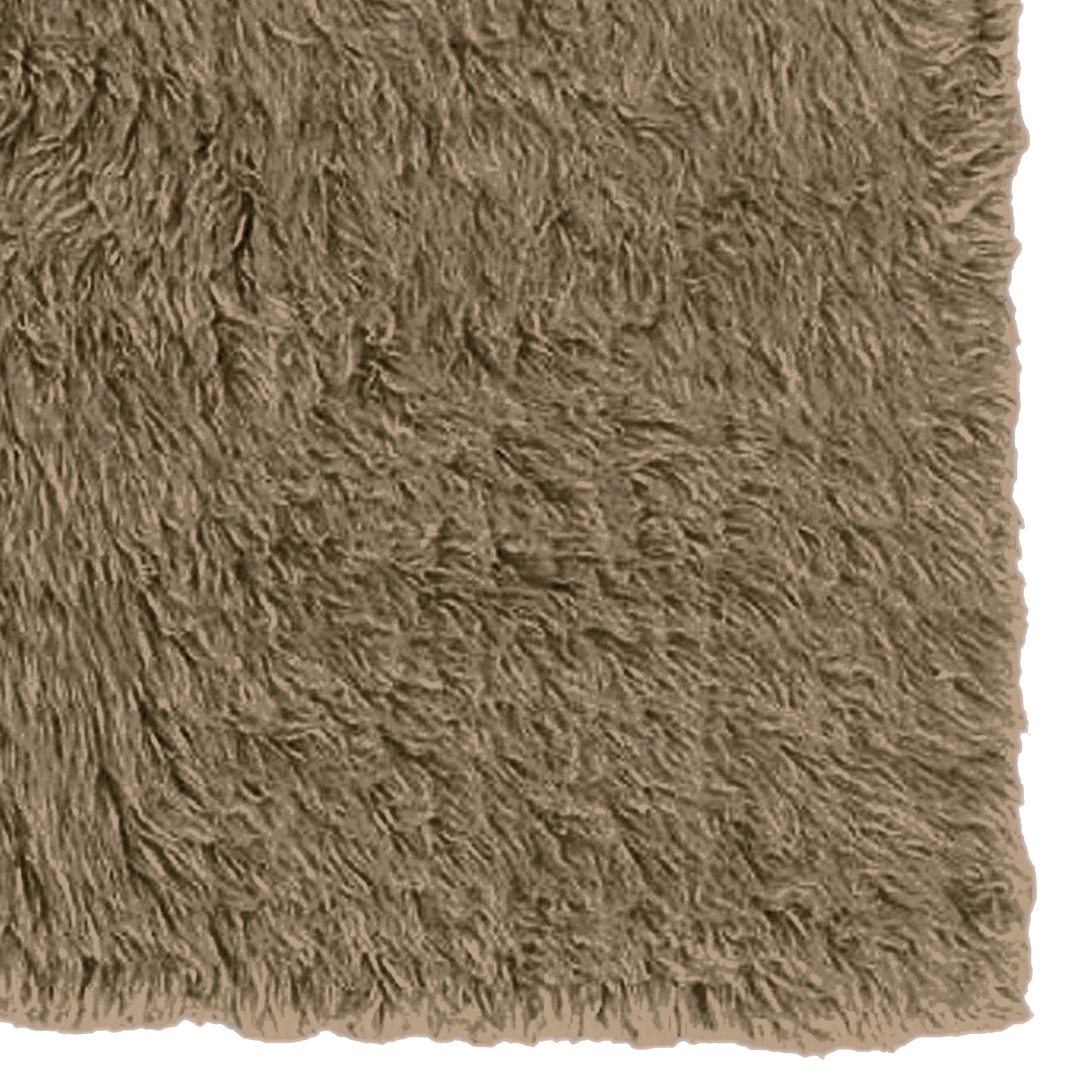 Linon Home Décor New Flokati Area Rug Collection, Mushroom, 5 x 8