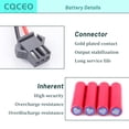 thumbnail image 3 of Batería de repuesto para Eufy RoboVac 11 11S 30 30C 15C 15T 12 35C 15C 15C MAX 25C 30C para Ecovacs Deebot N79 N79S N95 DN622 para Tesvor X500 y Goovi F007C D380 D382 Robot Aspiradoras 14,4 V 3400 mAh, 3 of 6